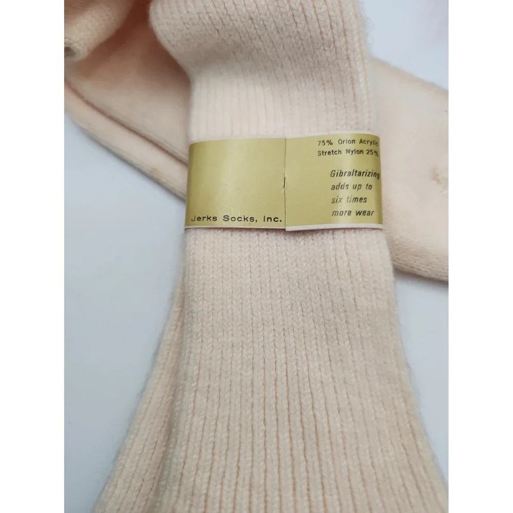 Mew Vtg ALL AMERICAN J.S.I Socks Gibraltarized Heel & Toe 10-13